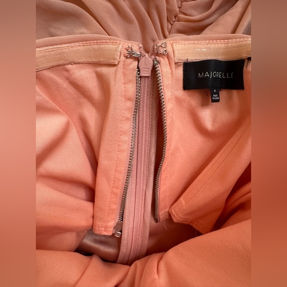 Majorelle Ursula Ruched Strapless Dress Blush Nude size XS Revolve $208 - Picture 6 of 16